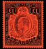 Nyasaland 1908-11 £1 purple and black/red, SG81