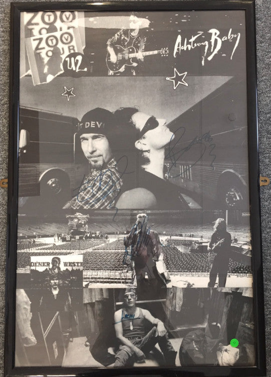 U2 signed Zoo TV tour poster (1992-1993)