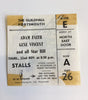 Original Gene Vincent concert ticket