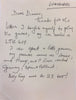 George Harrison unsigned handwritten letter to fan