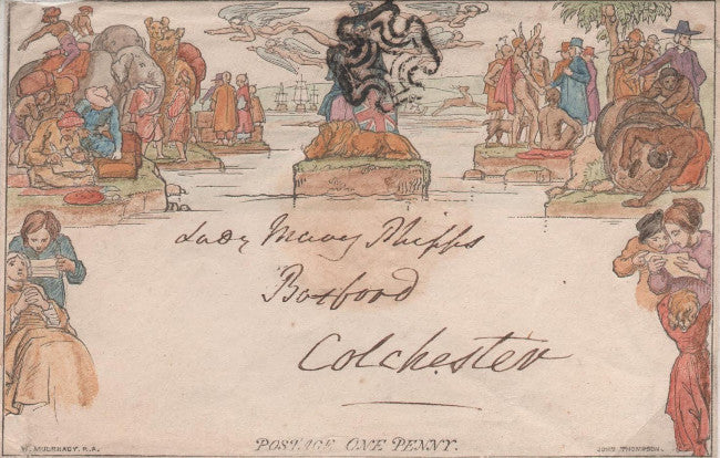 Great Britain 1840 1d Mulready envelope, SG ME2