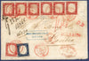 Italy 1862 letter registered from Milan to London