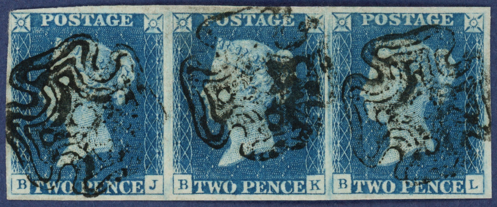 Great Britain 1840 2d blue Plate 1, SG5