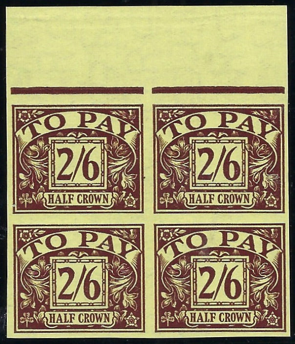 Great Britain 1937 2s6d Postage Due Imprimaturs, SG D26var