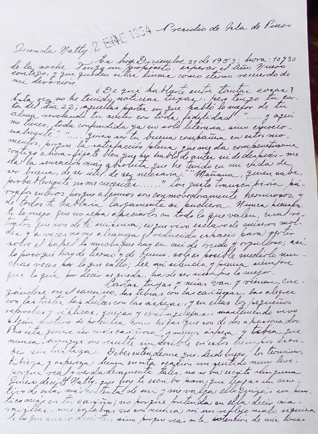 Castro Letters Approx. 90 unseen letters between Fidel Castro and mistress Natty Revu