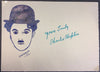Charlie Chaplin signed portrait