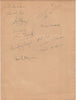 Warner Brothers menu signed by eight actors (including Humphrey Bogart and James Cagney)