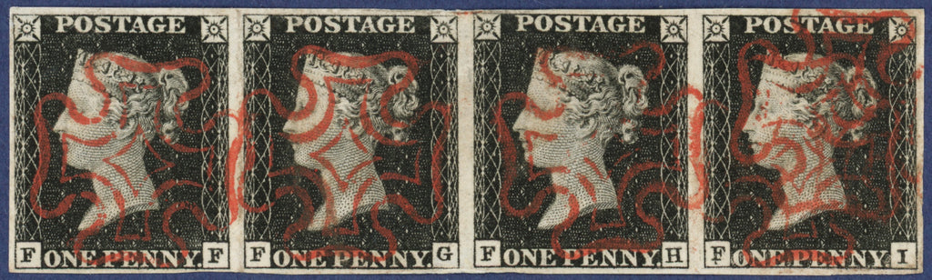 Great Britain 1840 1d intense black, plate 1a, SG1