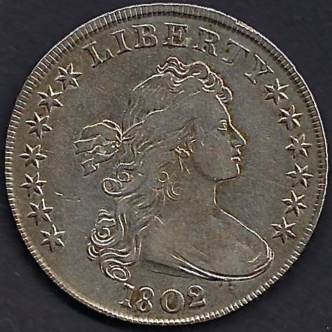 USA AR Dollar 1802. Good very fine