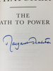 Margaret Thatcher autographed limited edition book