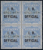 Great Britain 1885 10s Ultramarine on blued paper (I.R. Official). SG O9d