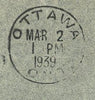 Canada 1938: Airmail first flights Canada/Belgium SG371