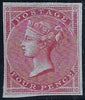 Great Britain 1855 4d Carmine Plate 2, SG62var Plate 2