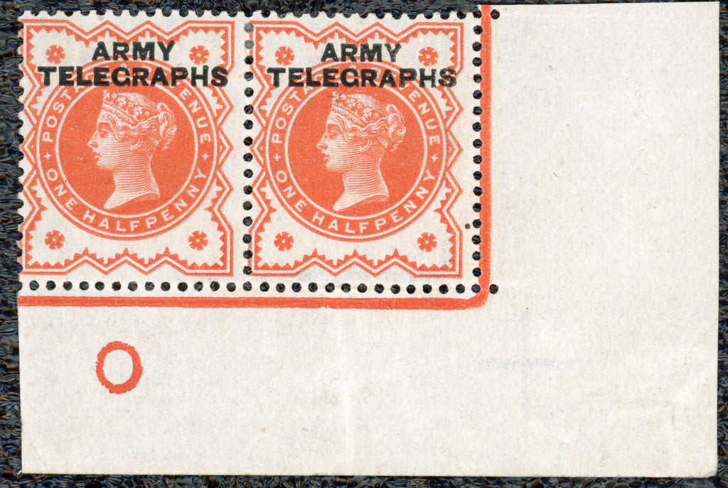 Great Britain 1887 1/2d Vermillion (Army Telegraphs) SG197var