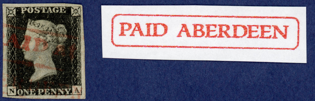 Great Britain 1840 1d Black Plate 7, SG2