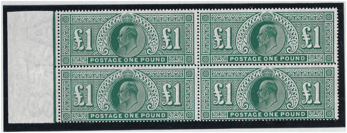 Great Britain 1911 £1 Deep green. SG320