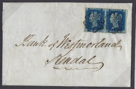 Great Britain 1840 2d Blue Plate 5. SG5.