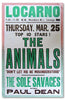 The Animals original 1965 music poster