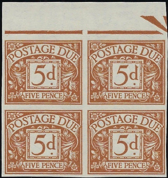 Great Britain 1936 5d Postage Due. SGD24 var 