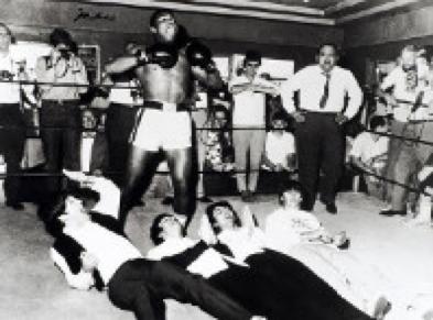 Muhammad Ali signed Beatles photograph