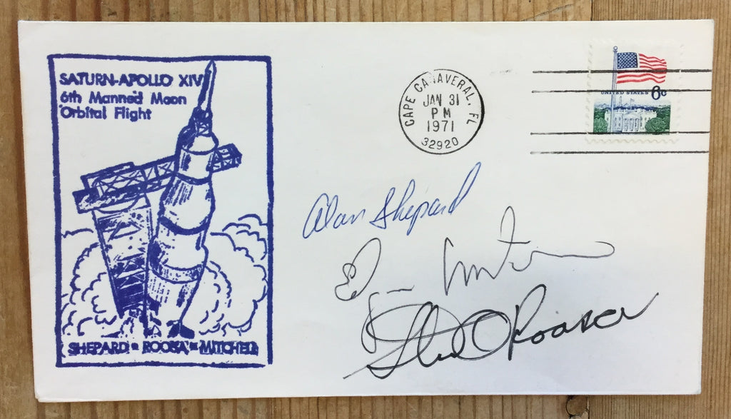 Apollo 14 launch day signed cover