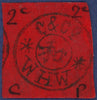 China 1898 (Wei Hai Wei) 2c black/scarlet, SG1