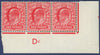 Great Britain 1902 1d bright scarlet variety, SG220var.