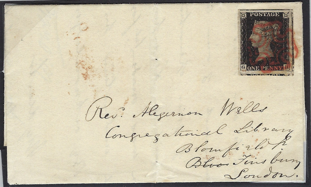 Great Britain 1840 1d Black Plate 8, SG2
