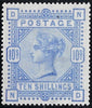 Great Britain 1884 10s pale ultramarine, SG183a