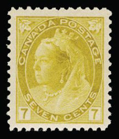 Canada 1898-1902 7c greenish-yellow SG160