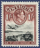 Antigua 1938-51 1s black and red-brown error, SG105ab