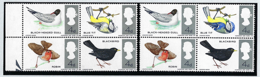 Great Britain 1966 4d British birds (Ordinary) error, SG696ag