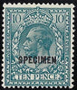 Great Britain 1924 10d turquoise-blue Specimen, SG428var