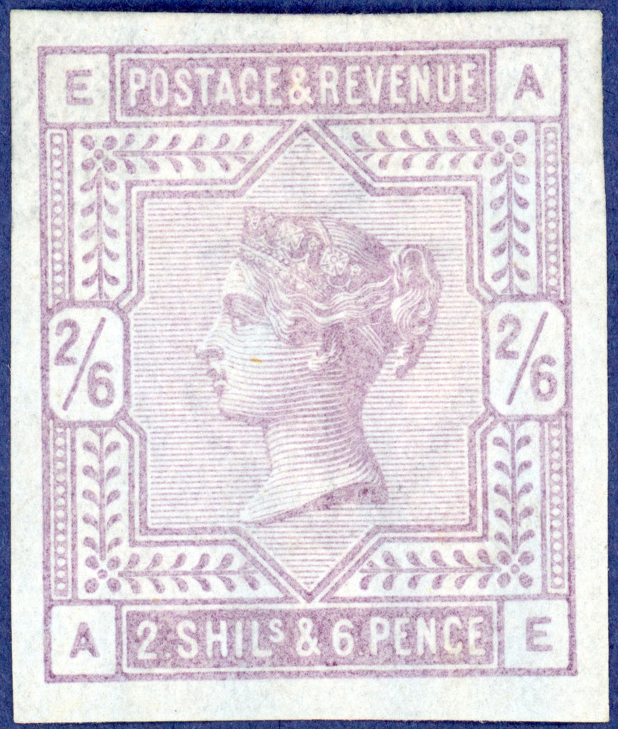 Great Britain 1883 2s6d Lilac (Blued paper) Plate 2 imprimatur, SG175var