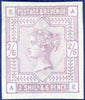 Great Britain 1883 2s6d Lilac (Blued paper) Plate 2 imprimatur, SG175var