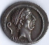 L Mercus Phillipin AR Denarius 57bc. Extremely fine
