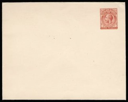 Falkland Islands 1929 1d red Postal Stationery envelope