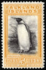 Falkland Islands 1933 Centenary 5s black and yellow 'Penguin' SG136
