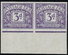 Great Britain 1918 3d violet "Postal due" (Harrison printing) imprimaturs, SGD5var
