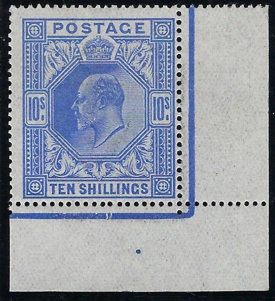 Great Britain 1911 10s blue, SG319