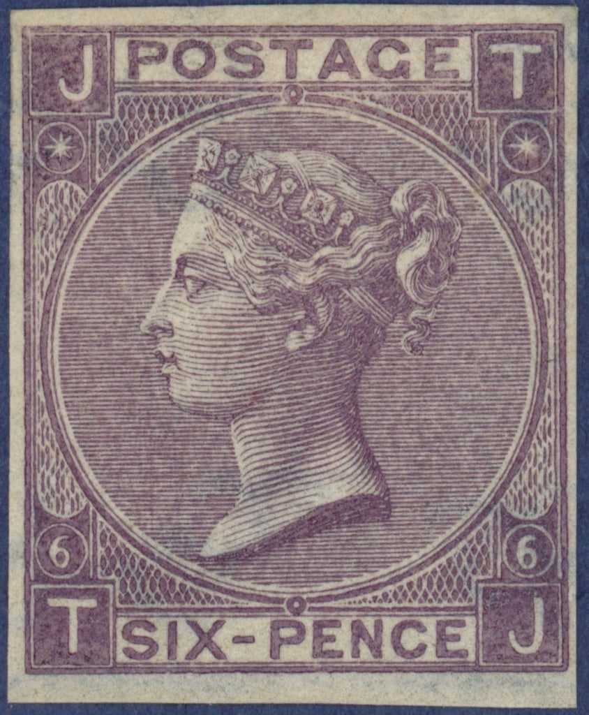 Great Britain 1865 6d lilac Plate 6 imprimatur, SG97var