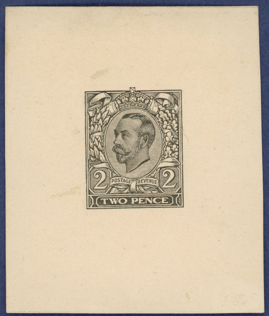 Great Britain 1911 2d Engravers Sketch Die for unissued value.