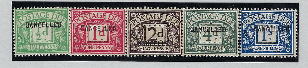 Great Britain 1914-22 1/2d-1s postage dues. SGD1/8var