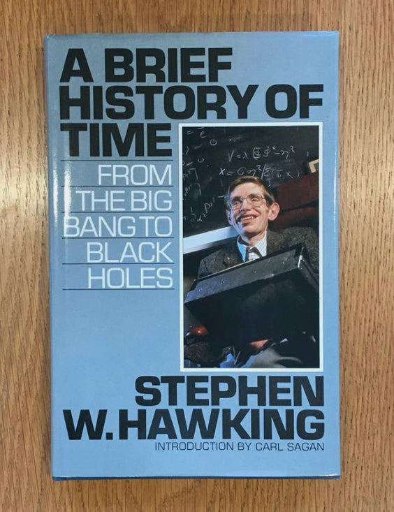 Stephen Hawking thumbprint signed A Brief History of Time