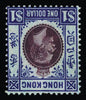Hong Kong 1912-21 $1 purple and blue/blue SG112w