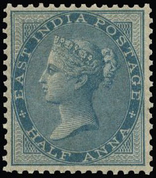 India 1856-64 ½a pale blue SG38
