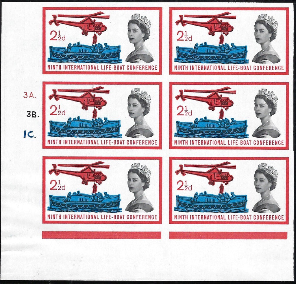 Great Britain 1963 2½d Ninth International Lifeboat Conference (Ordinary), SG 639var