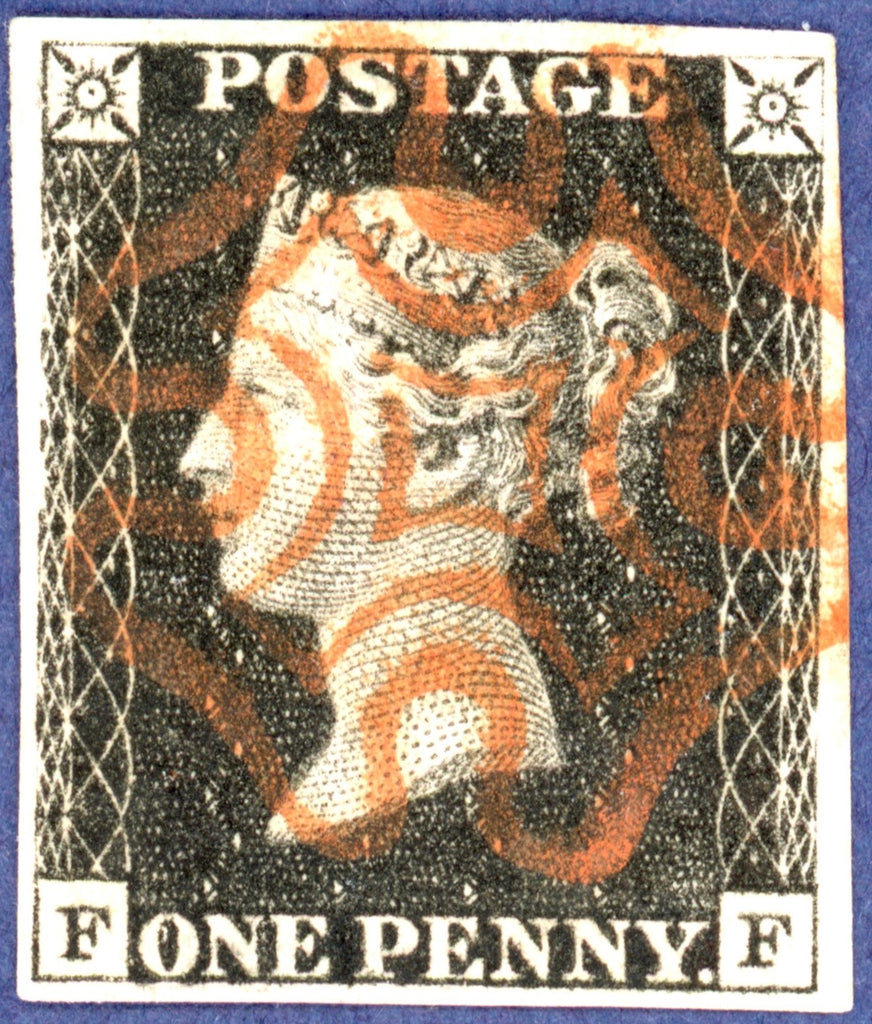 Great Britain 1840 1d black, Plate 4, SG2