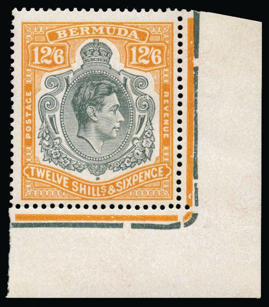 Bermuda 1938-53 12s6d grey and pale orange SG120ce