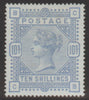 Great Britain 1884 10s. Cobalt, Mint SG182